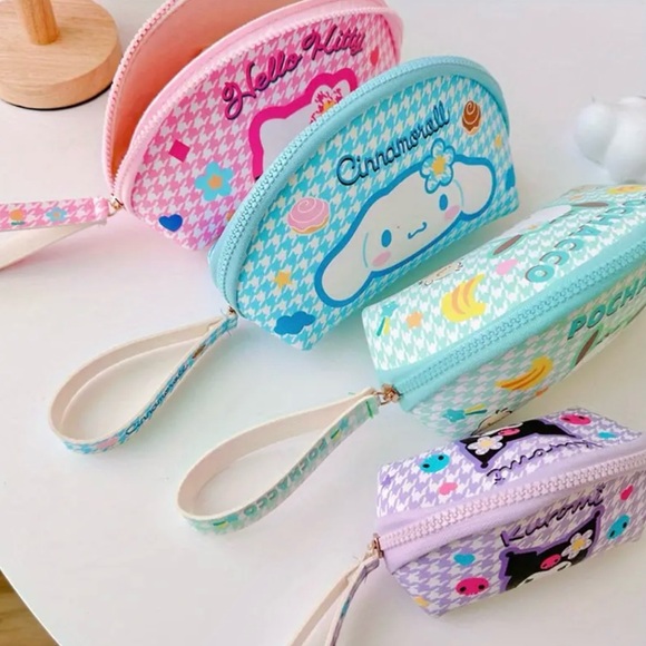 Hello Kitty Two-Piece Set Sanrio Japanese Cute Cosmetic Bag Storage Bag - Picture 12 of 12